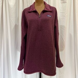 Patagonia Half Zip, Better Sweater. Burgundy